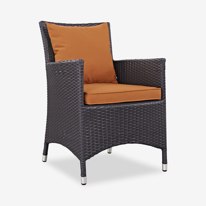Tolliver Outdoor Patio Chair, Orange
