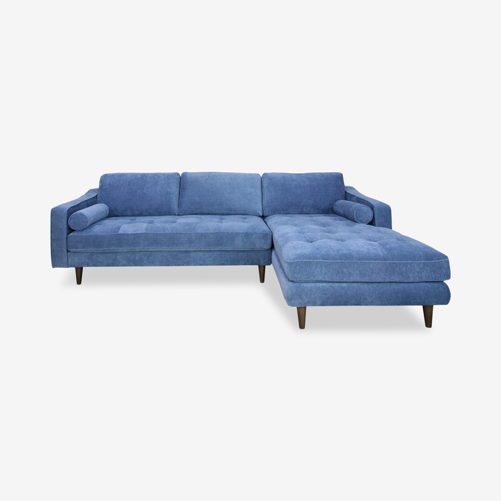 Martell Sectional, Blue, Right Facing
