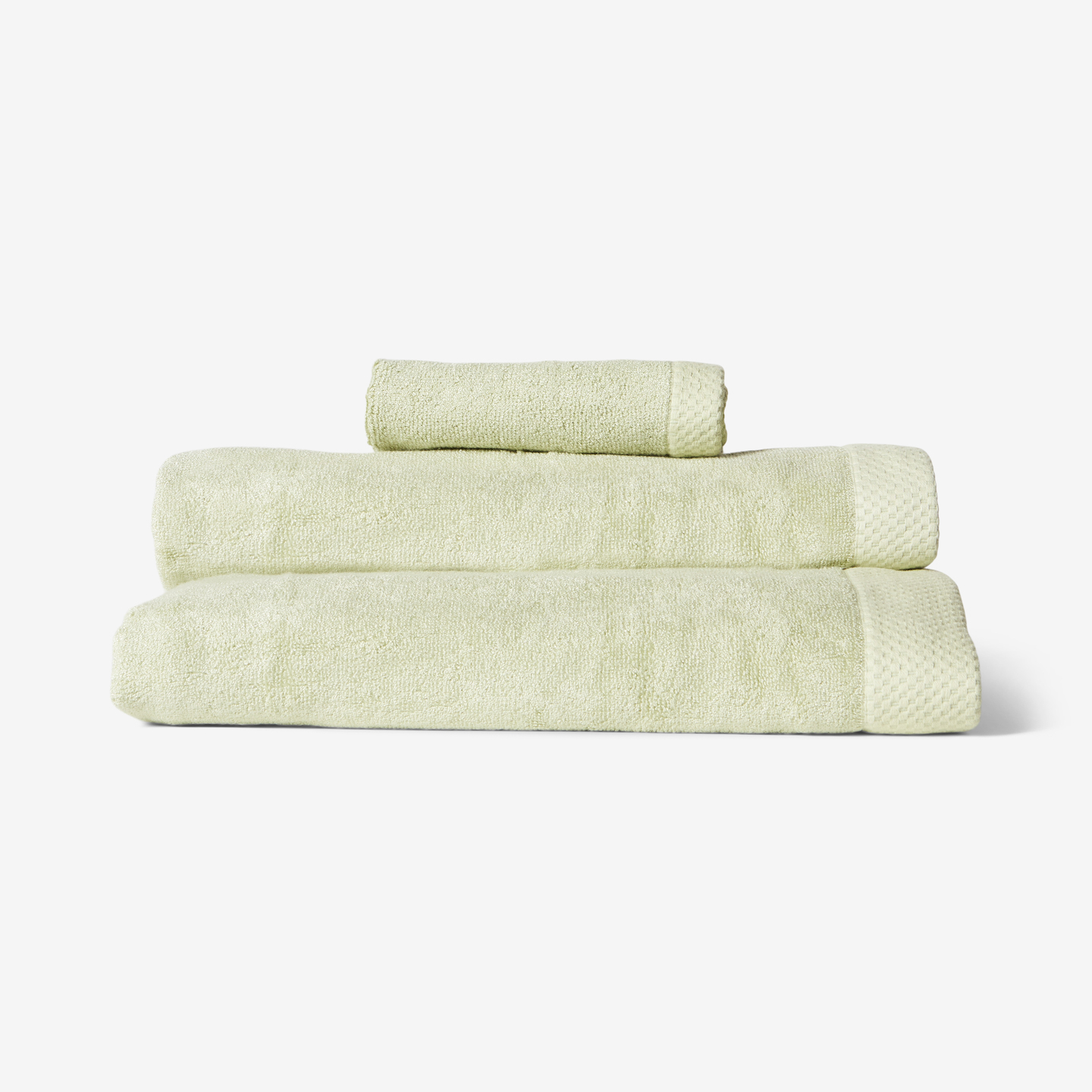 1125_Luxury-Bambo-Towel-Set-Green_Front-folded_2021