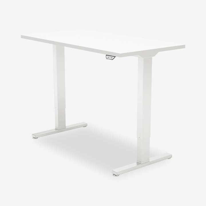 Ryze Sit/Stand Desk, White Top with White Base