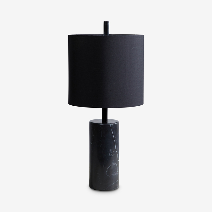 Drum Table Lamp, Charcoal