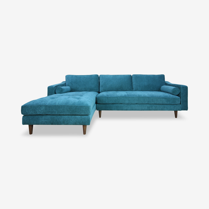 Martell Sectional, Turquoise, Left Facing