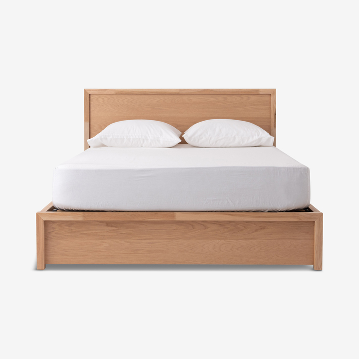 Marcel Storage Bed, Lift, Oak, Full