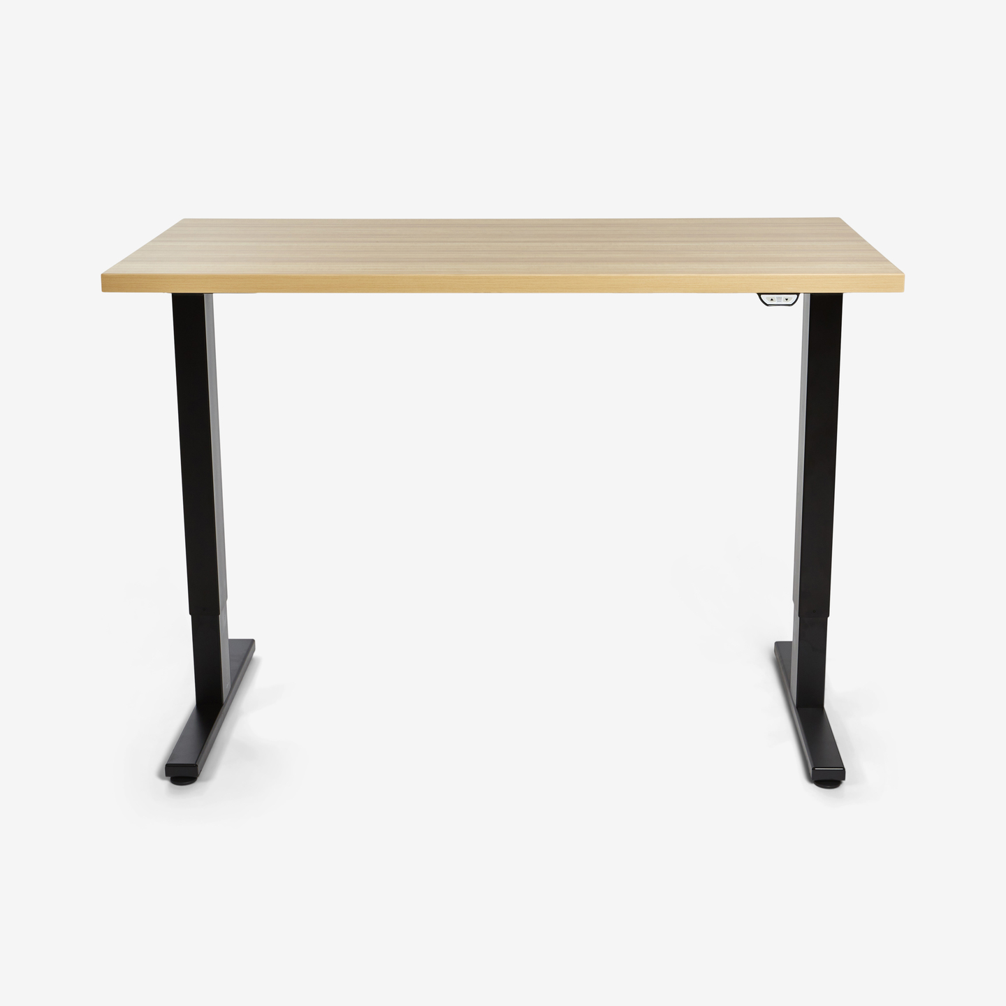 1091_Ryze-Sit-Stand-Desk-Maple-Top-Black-Base_Front-Sitting_2021