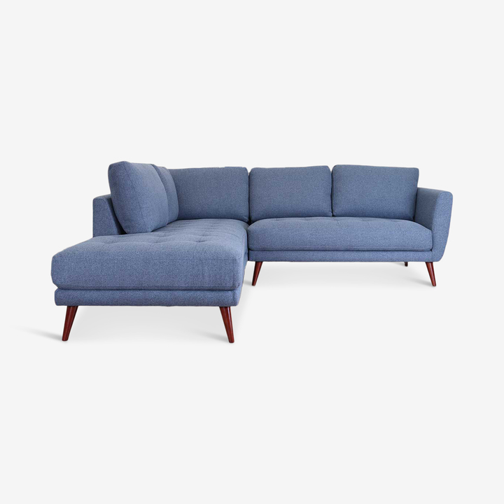 Casey Sectional, Left Facing, Olympic Blue