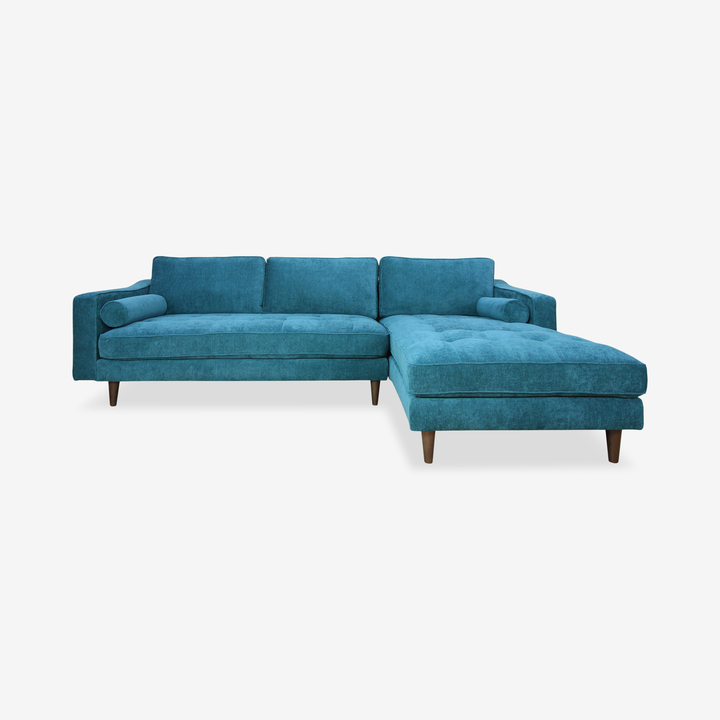 Martell Sectional, Turquoise, Right Facing